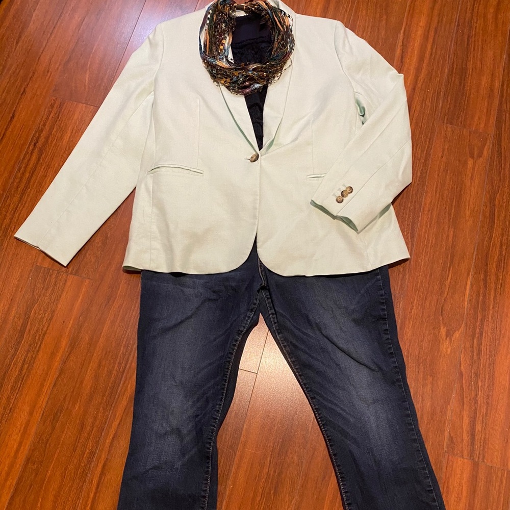 JCrew Parke stretch linen suit in “mint”